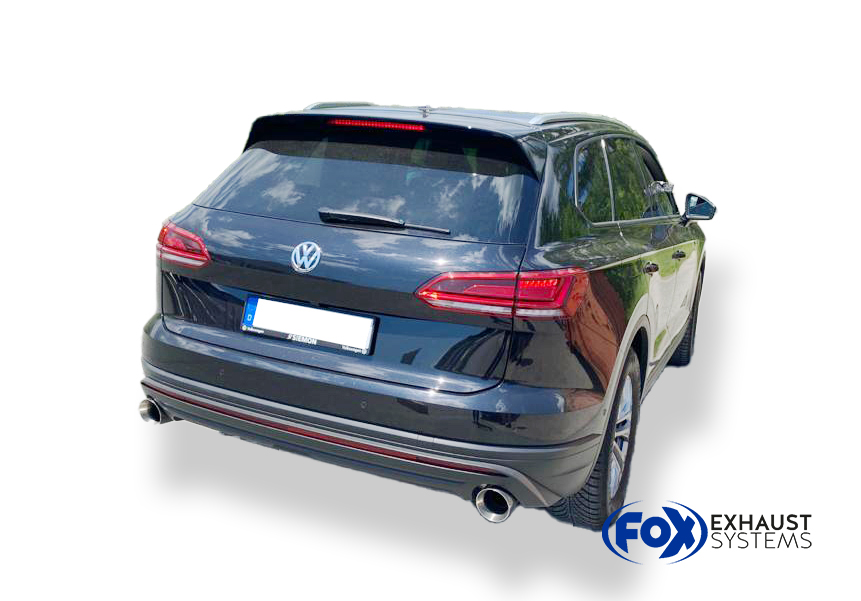 Fox Sportuitlaat VW Touareg Type CR7 Achterdemper Rechts/Links Uitlaat - 1x114 Type 25 Rechts/Links