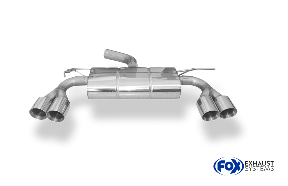 Fox Sportuitlaat VW T-Roc - Voorwielaandrijving, achterdemper rechts/links - 2x90 type 25 rechts/links