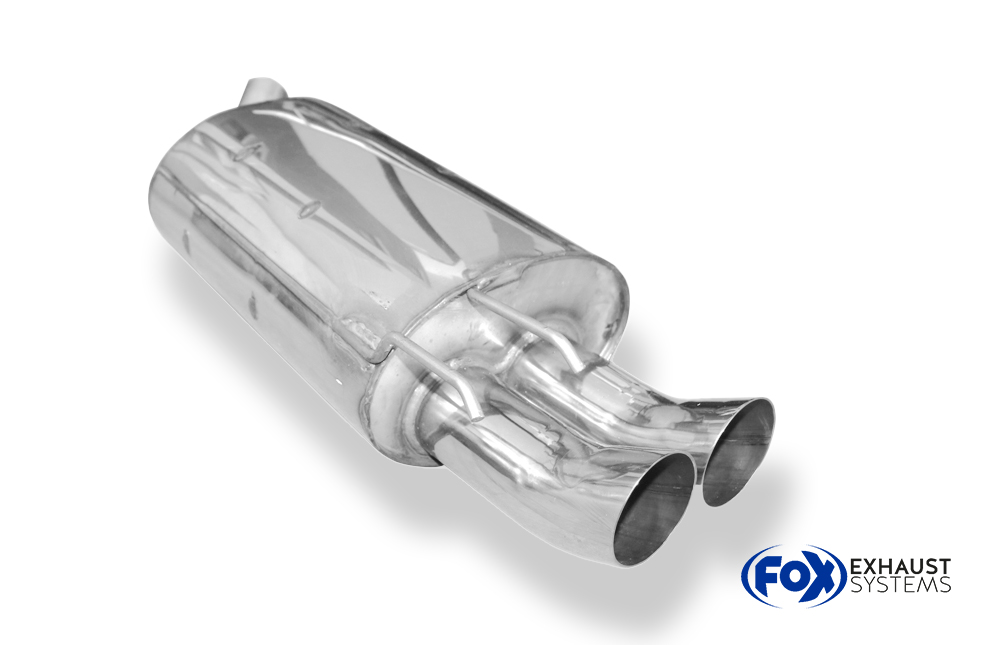 Fox Sportuitlaat Renault Twingo C06 achterdemper - 2x70 Type 18