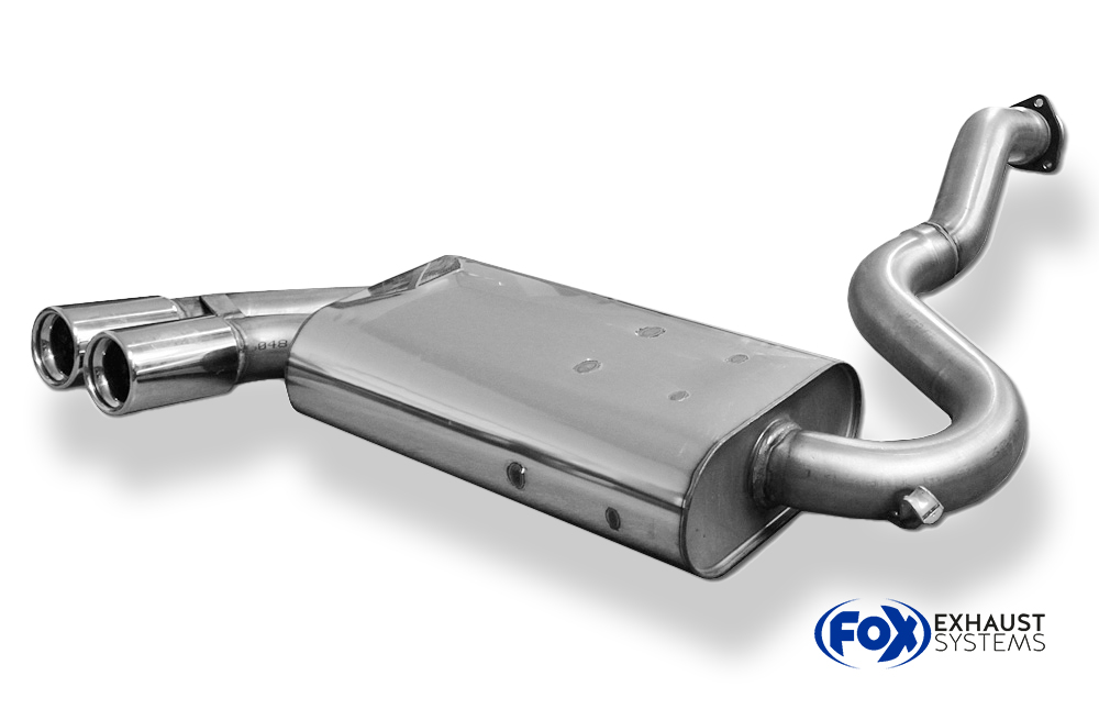 Fox Sportuitlaat Audi Urquattro achterdemper - 2x76 Type 13