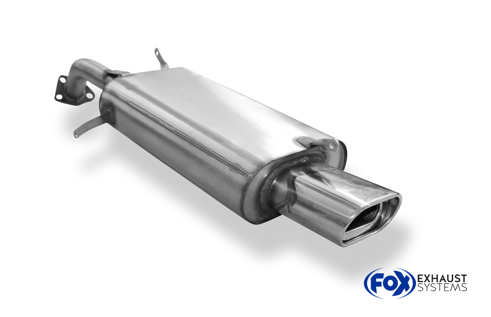 Fox Sportuitlaat Volvo V40/S40 achterdemper - 135x80 type 53