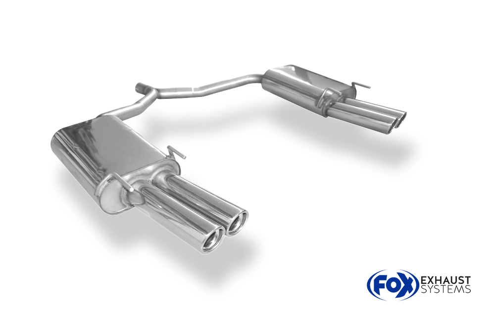 Fox Sportuitlaat Opel Vectra C GTS achterdemper rechts/links dubbele uitlaat - 2x76 type 17 rechts/links