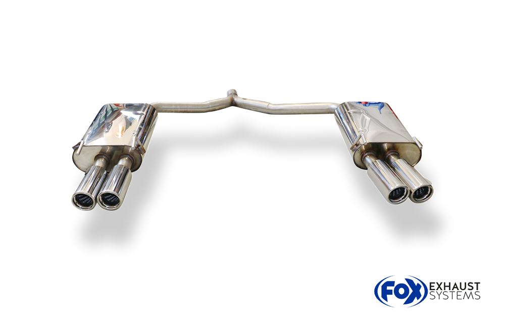 Fox Sportuitlaat Opel Vectra C Caravan achterdemper rechts/links dubbele uitlaat - 2x76 type 17 rechts/links