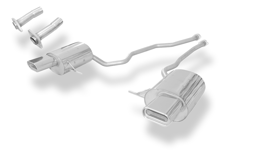 Fox Sportuitlaat BMW X5 E53 achterdemper rechts/links incl. dieseladapter - 160x80 type 53 rechts/links
