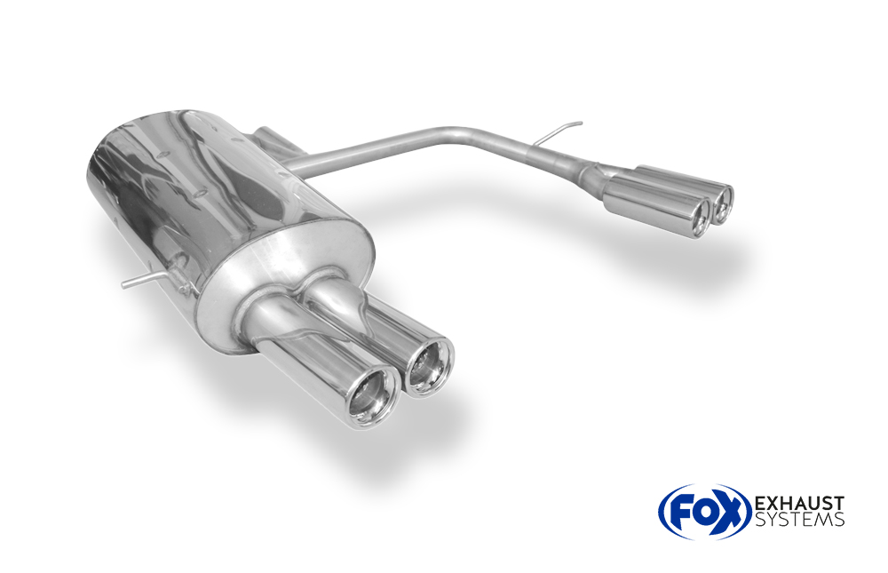 Fox Sportuitlaat Volvo XC90 Facelift Achterdemper Rechts/Links Uitlaat - 2x76 Type 13 Rechts/Links