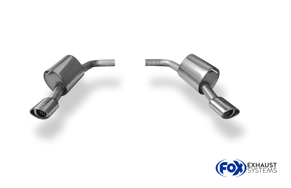 Fox Sportuitlaat Jaguar XK8/ XKR Type QEV/ QDV Achterdemper rechts/links &Oslash;63,5 - 115x85 Type 33 rechts/links