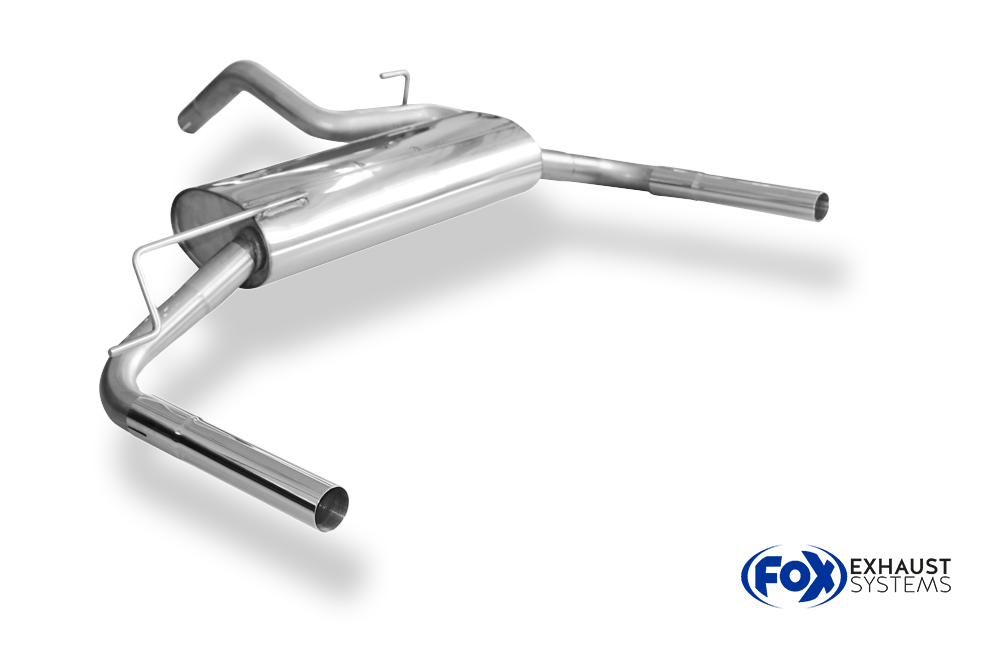 Fox Sportuitlaat Lada Niva 4x4 tot 2017 Achterdemper dwarsuitgang rechts/links - 1x45 Type 10 rechts/links
