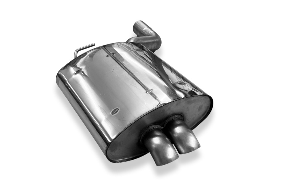 Fox Sportuitlaat FOX Sport uitlaat geschikt voor BMW E39 520i/ 523i/ 525i/ 528i achterdemper - 2x63 Type 28 mat