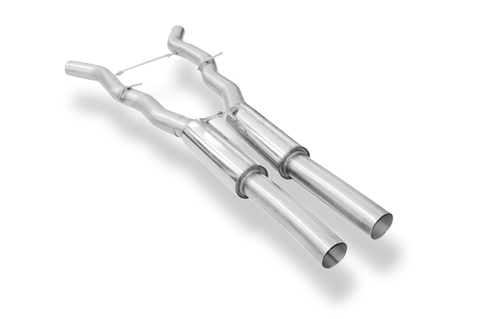 Fox Sportuitlaat FOX sportuitlaat geschikt voor BMW F10 550i, voordemper rechts/links
