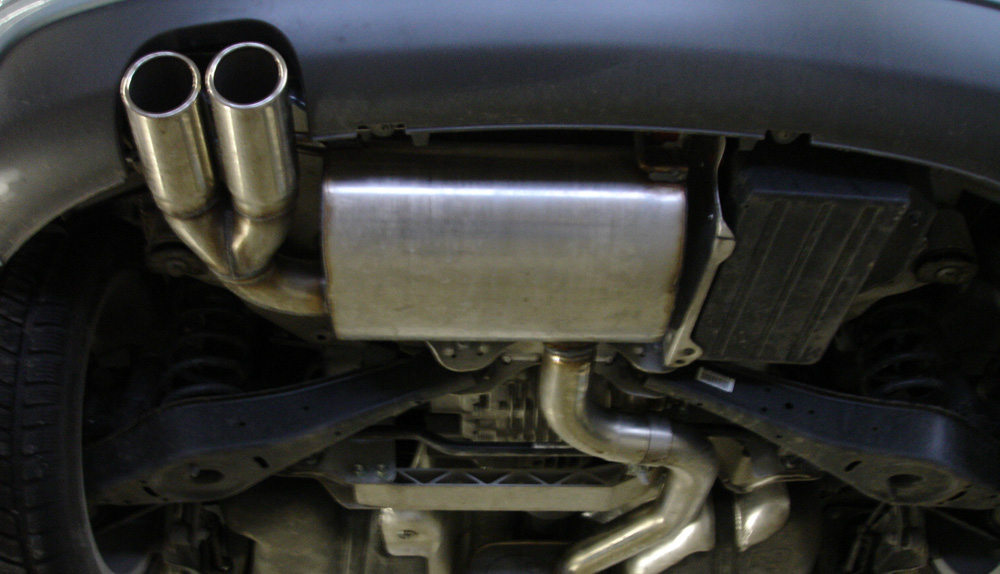 Fox Sportuitlaat Audi A3 Type 8P quattro - 3-deurs achterdemper &Oslash;70mm - 2x90 Type 17
