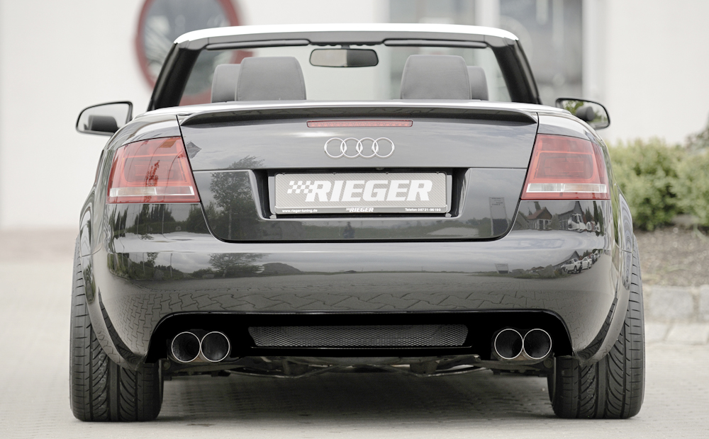 Fox Sportuitlaat Audi A4 Type 8H Rieger achterdemper rechts/links - 2x80 Type 10 rechts/links, compatibel met Rieger achterdiffuser RIE00088077