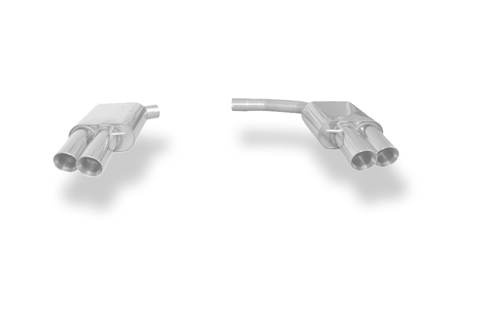 Fox Sportuitlaat Audi A4/A5 B8 Sedan/Avant/S-Line Voorwielaandrijving & Quattro Achterdemper rechts/links - 2x90 Type 25 rechts/links