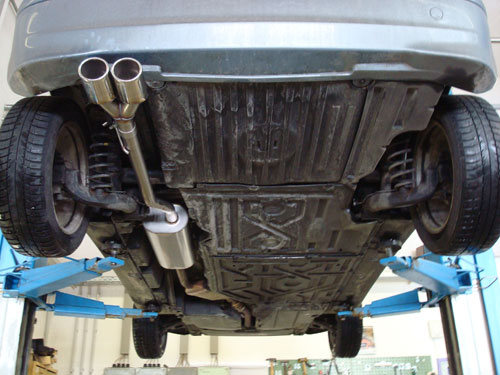 Fox Sportuitlaat Mercedes A-Klasse W168 Diesel Achterdemper - 2x88x74 Type 32