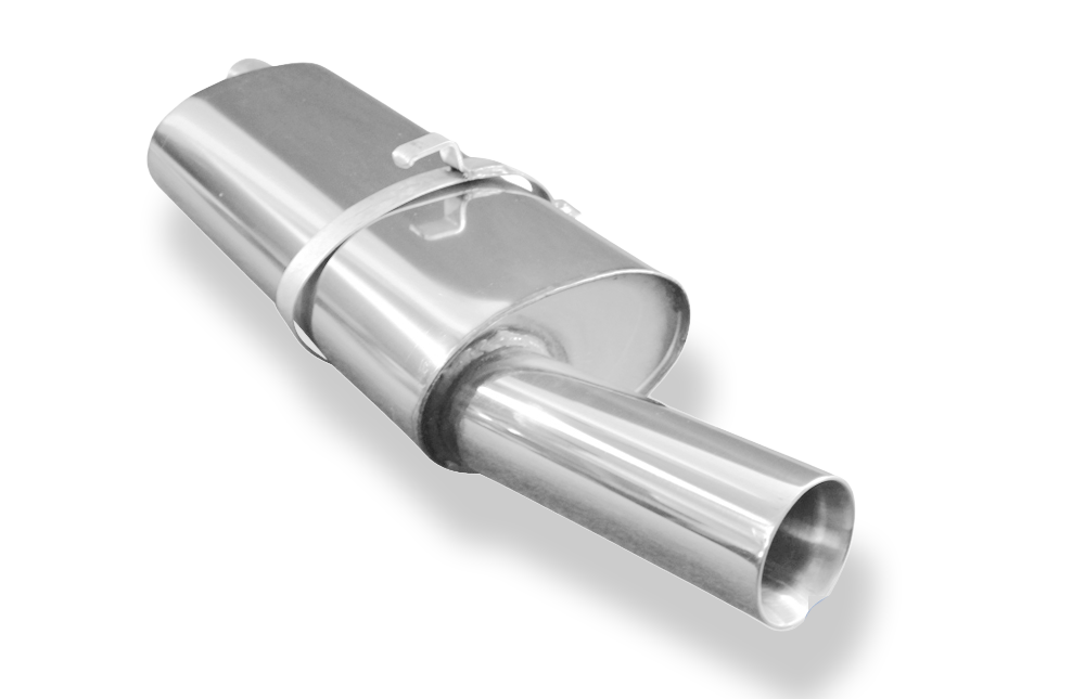 Fox Sportuitlaat Opel Astra F Caravan achterdemper, 1-puntsophanging - 1x80 type 25