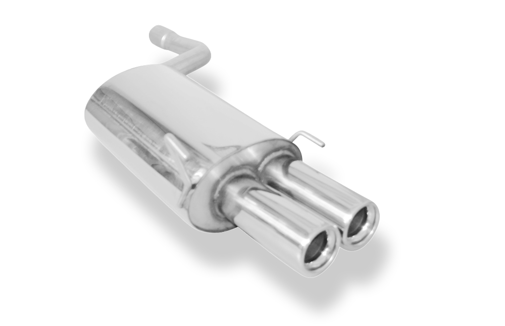 Fox Sportuitlaat Mercedes C-Klasse W202/S202 Achterdemper Inlaat 61mm - 2x80 Type 13
