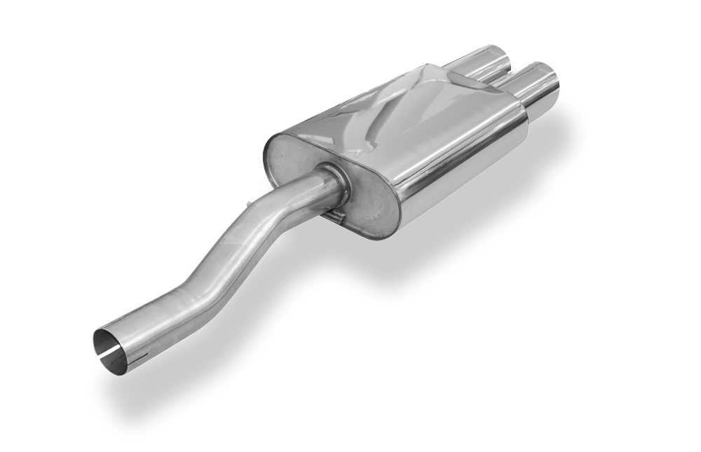 Fox Sportuitlaat Mini Cooper S - F56 & F57 Achterdemper, centrale uitlaat - 2x100 Type 25