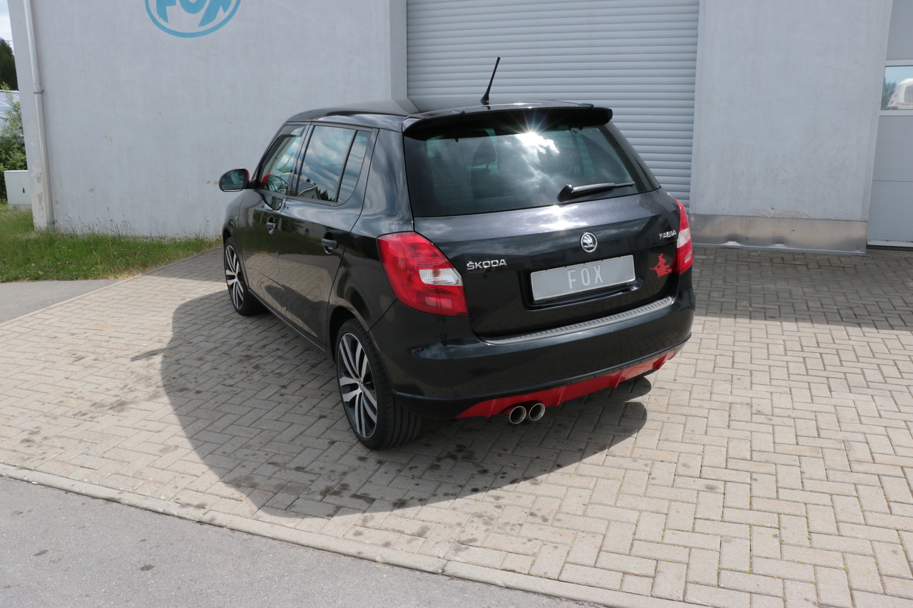 Fox Sportuitlaat Skoda Fabia Sedan Achterdemper - 2x76 Type 25