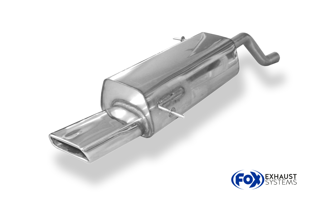 Fox Sportuitlaat Achterdemper voor Ford Fiesta VII/ Fiesta VII Sport - 145x65 Type 59