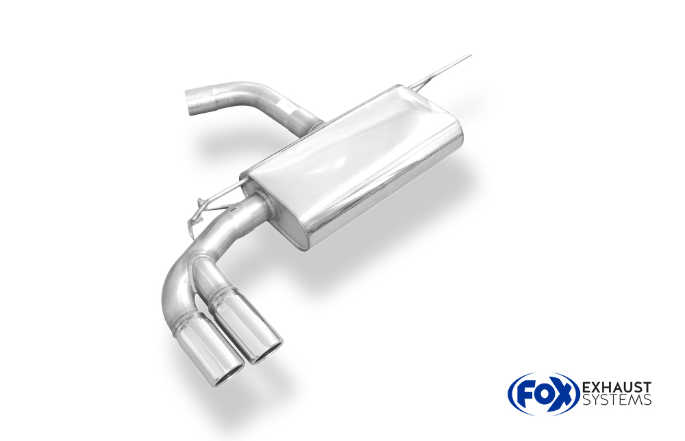 Fox Sportuitlaat VW Golf VII - met starre achteras, enkelzijdige uitlaatdemper - 2x80 Type 16