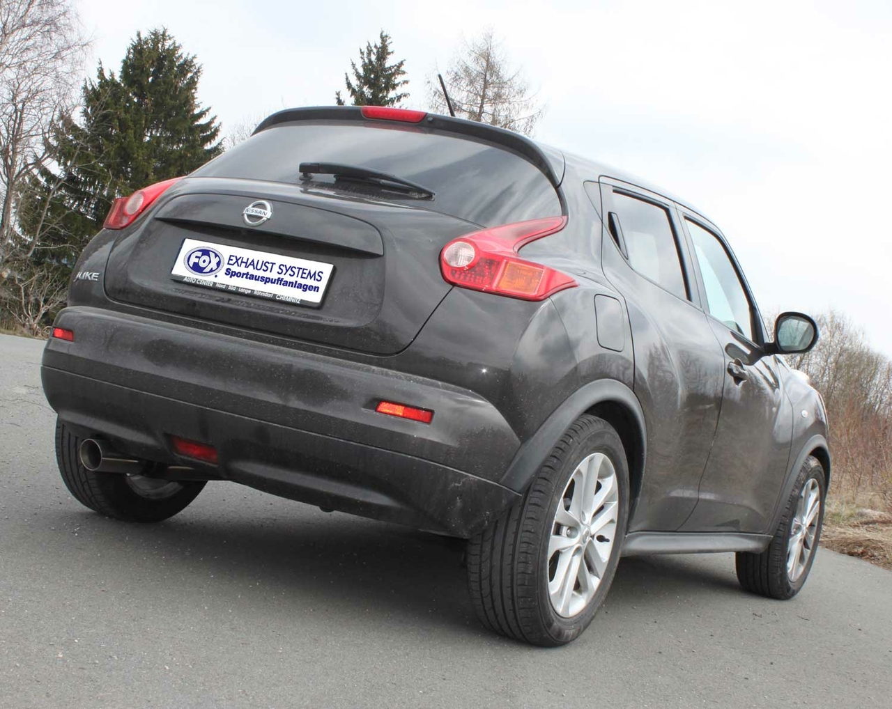 Fox Sportuitlaat Nissan Juke - F15 (voorwielaandrijving) achterdemper - 1x90 type 25