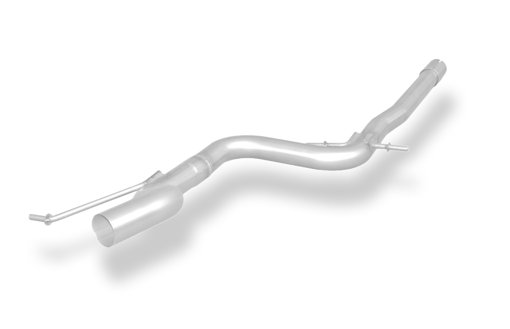 Fox Sportuitlaat Vervangingspijp voor de voordemper van de Skoda Octavia Type 1Z, 63,5 mm