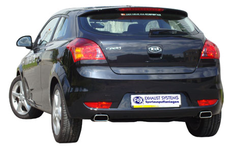 Fox Sportuitlaat Kia Pro Cee`d - ED uitlaatspruitstuk rechts/links - 145x65 Type 60 rechts/links
