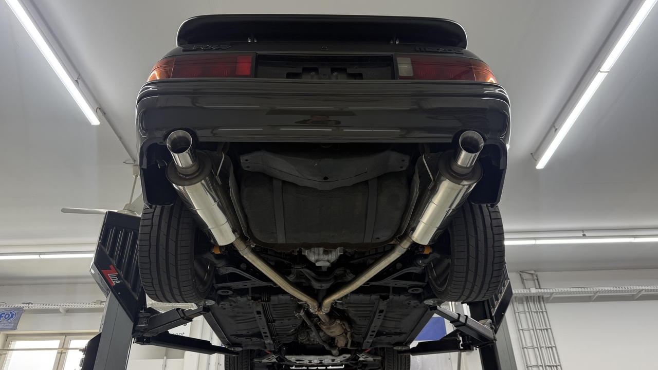 Fox Sportuitlaat Mazda RX7 - FC Achterdemper rechts/links - 1x100 Type 25 rechts/links