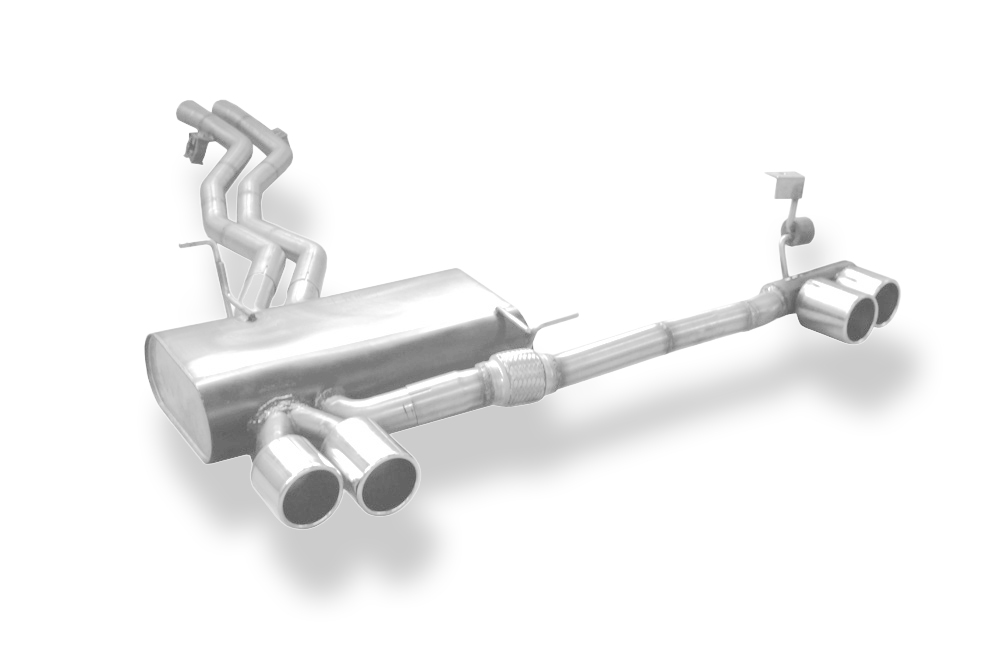 Fox Sportuitlaat FOX sportuitlaat geschikt voor BMW Z4 E85, achterdemper, rechter/linker uitgang - 2x80 type 12 rechts/links