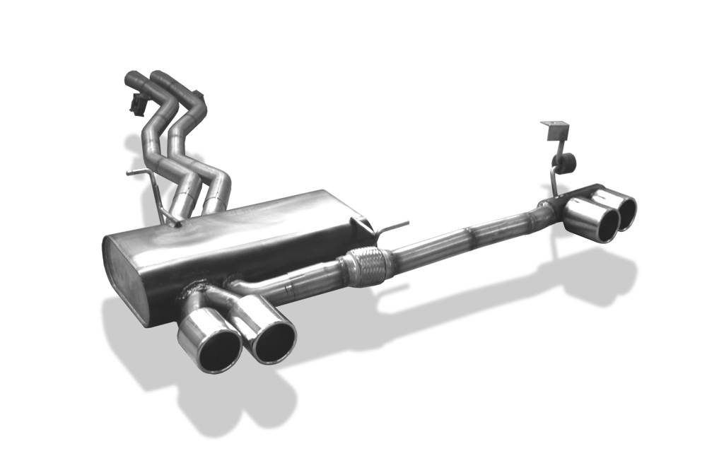 Fox Sportuitlaat FOX sportuitlaat geschikt voor BMW Z4 E85, achterdemper, rechter/linker uitgang - 2x90 type 12 rechts/links