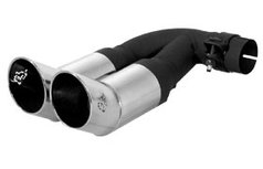 Remus eindstyling Rallye-Design verchroomd dubbele uitgang Remus eindstyling Rallye-Design verchroomd dubbele uitgang