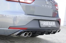 Rieger rear skirt insert Glossy black Rieger rear skirt insert Glossy black