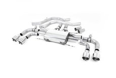 Milltek sportexhaust Alfa Romeo Giulia Quadrifoglio 2.9 V6 Bi-Turbo (Non OPF/GPF Models) 2017-2021 Front Pipe-back EC Approved - Valved with GT-100 Polished Trims Milltek sportexhaust Alfa Romeo Giulia Quadrifoglio 2.9 V6 Bi-Turbo (Non OPF/GPF Models) 2017-2021 Front Pipe-back EC Approved - Valved with GT-100 Polished Trims