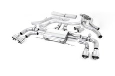 Milltek sportexhaust Alfa Romeo Giulia Quadrifoglio 2.9 V6 Bi-Turbo (Non OPF/GPF Models) 2017-2021 Cat-back Valved with GT-100 Polished Trims Milltek sportexhaust Alfa Romeo Giulia Quadrifoglio 2.9 V6 Bi-Turbo (Non OPF/GPF Models) 2017-2021 Cat-back Valved with GT-100 Polished Trims