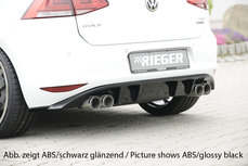 Rieger rear skirt insert Matt Black VW Golf 7 AU Rieger rear skirt insert Matt Black VW Golf 7 AU