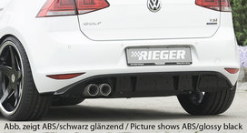 Rieger rear skirt insert Carbon look VW Golf 7 AU Rieger rear skirt insert Carbon look VW Golf 7 AU