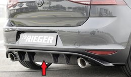 Rieger rear skirt insert Glossy black VW Golf 7 Rieger rear skirt insert Glossy black VW Golf 7