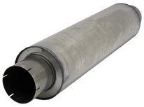 Demper RVS Rond 200 mm, lengte 830 mm Ø 101,6mm (4,00 inch) Demper RVS Rond 200 mm, lengte 830 mm Ø 101,6mm (4,00 inch)
