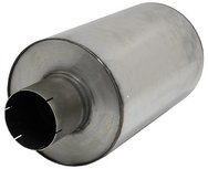 Demper RVS Rond 300 mm, lengte 480 mm Ø 101,6mm (4,00 inch) Demper RVS Rond 300 mm, lengte 480 mm Ø 101,6mm (4,00 inch)
